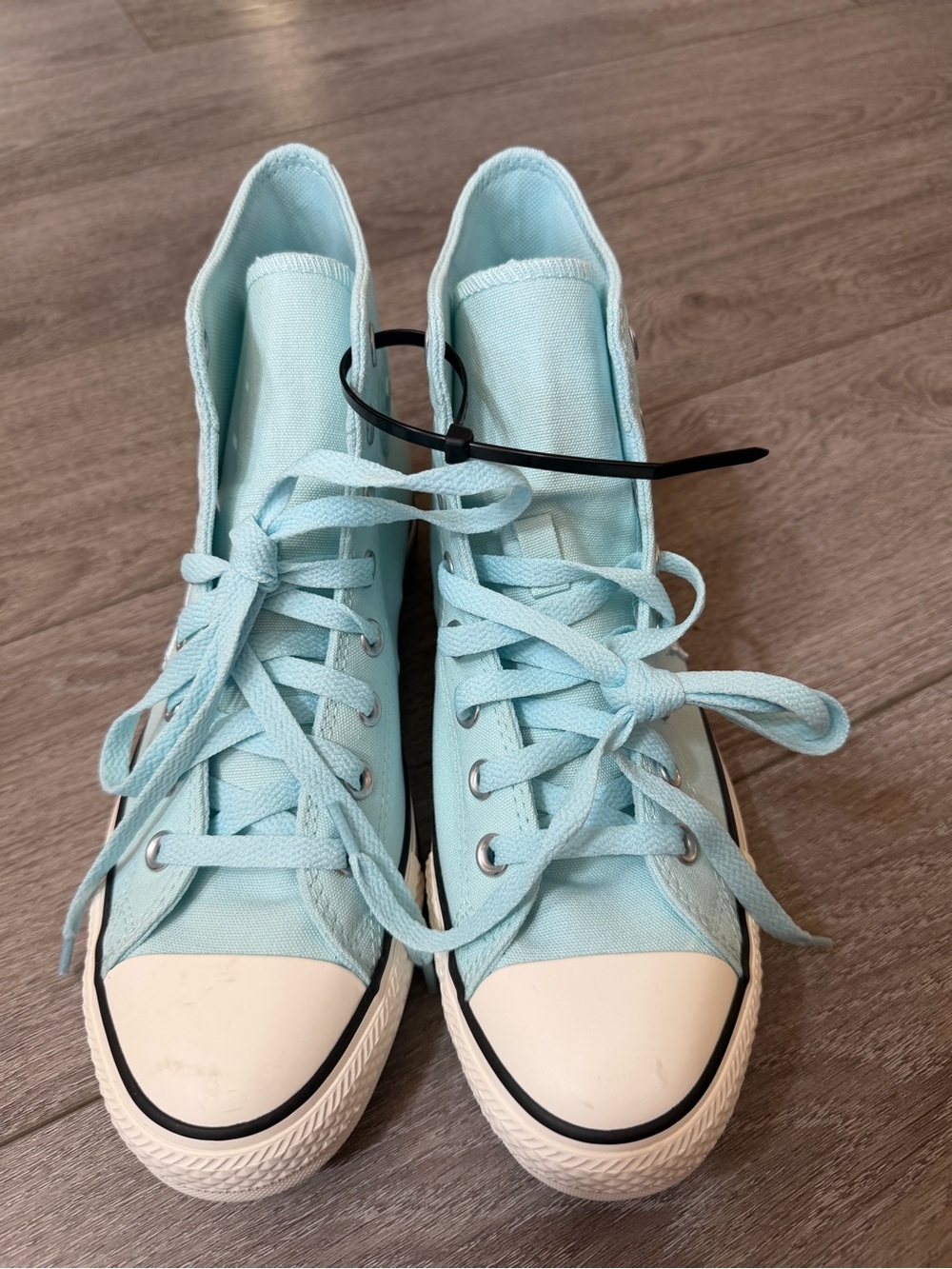Converse Light Blue Canvas High-Top Sneakers